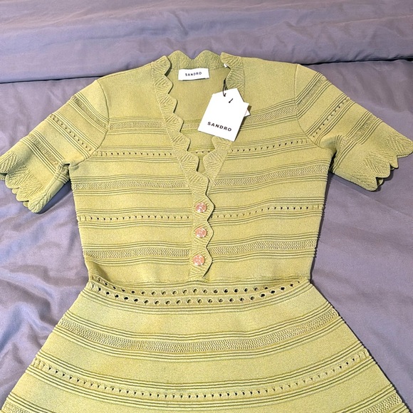 Sandro Fabienne Knit Dress - Picture 6 of 9